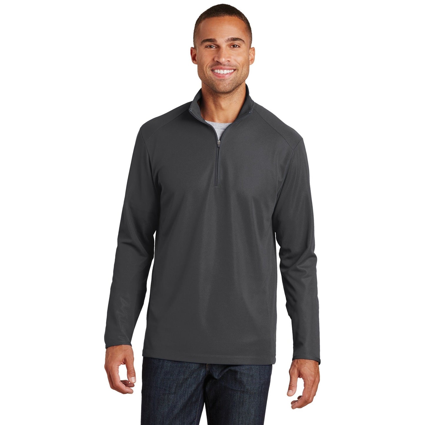 Port Authority-Port Authority® Pinpoint Mesh 1/2-Zip. K806-MedTech-1