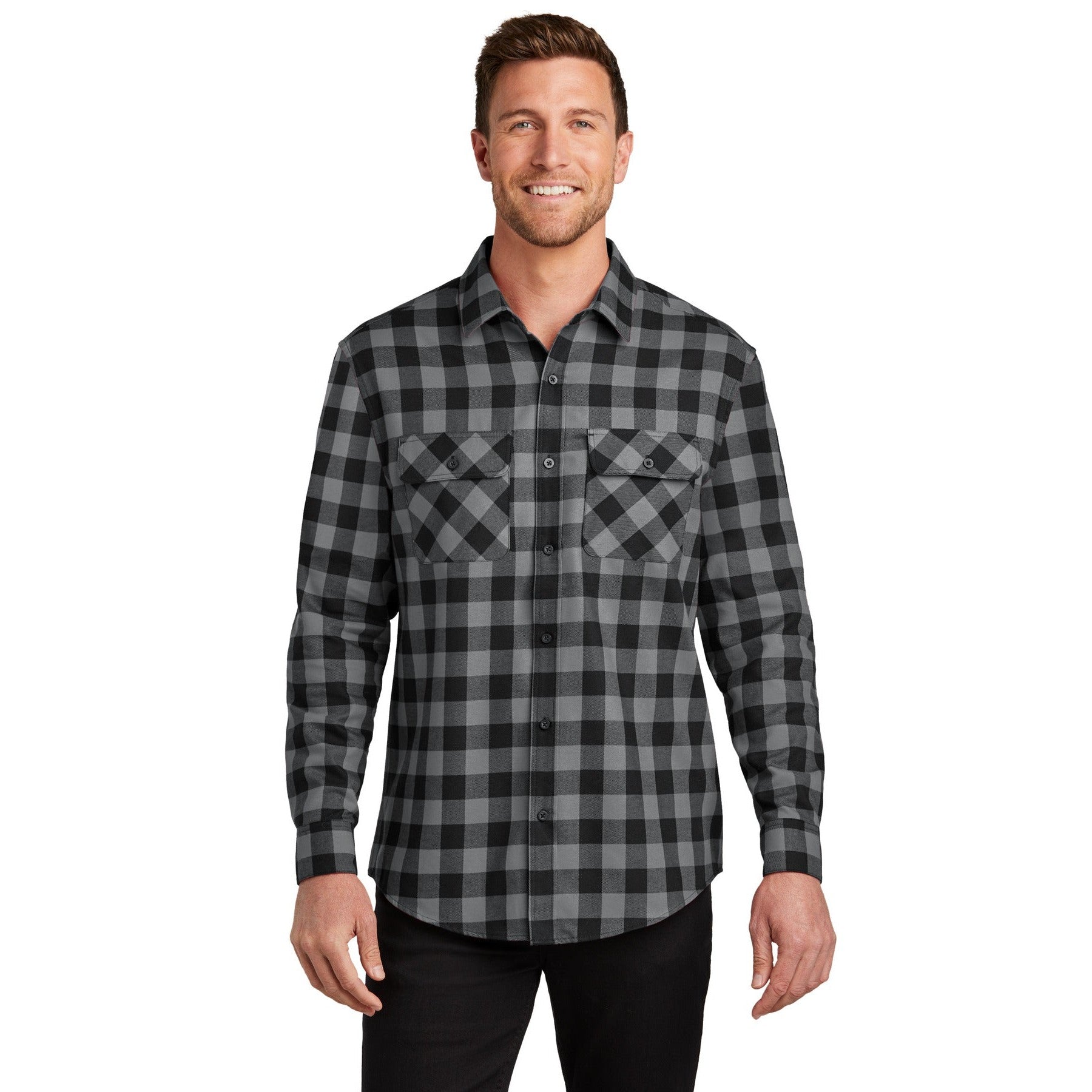 Port Authority-Port Authority® Plaid Flannel Shirt. W668-MedTech-3