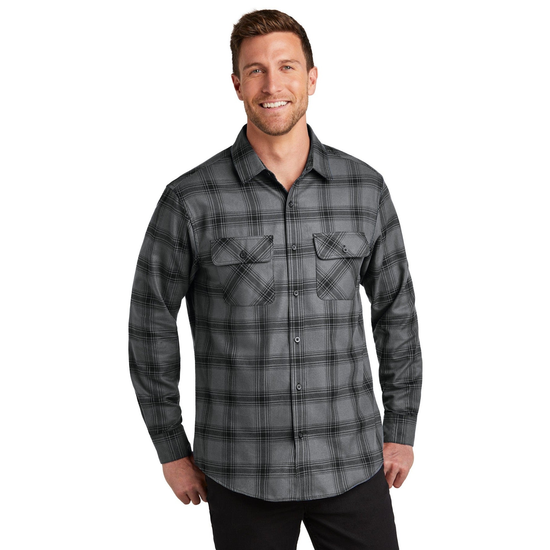 Port Authority-Port Authority® Plaid Flannel Shirt. W668-MedTech-4
