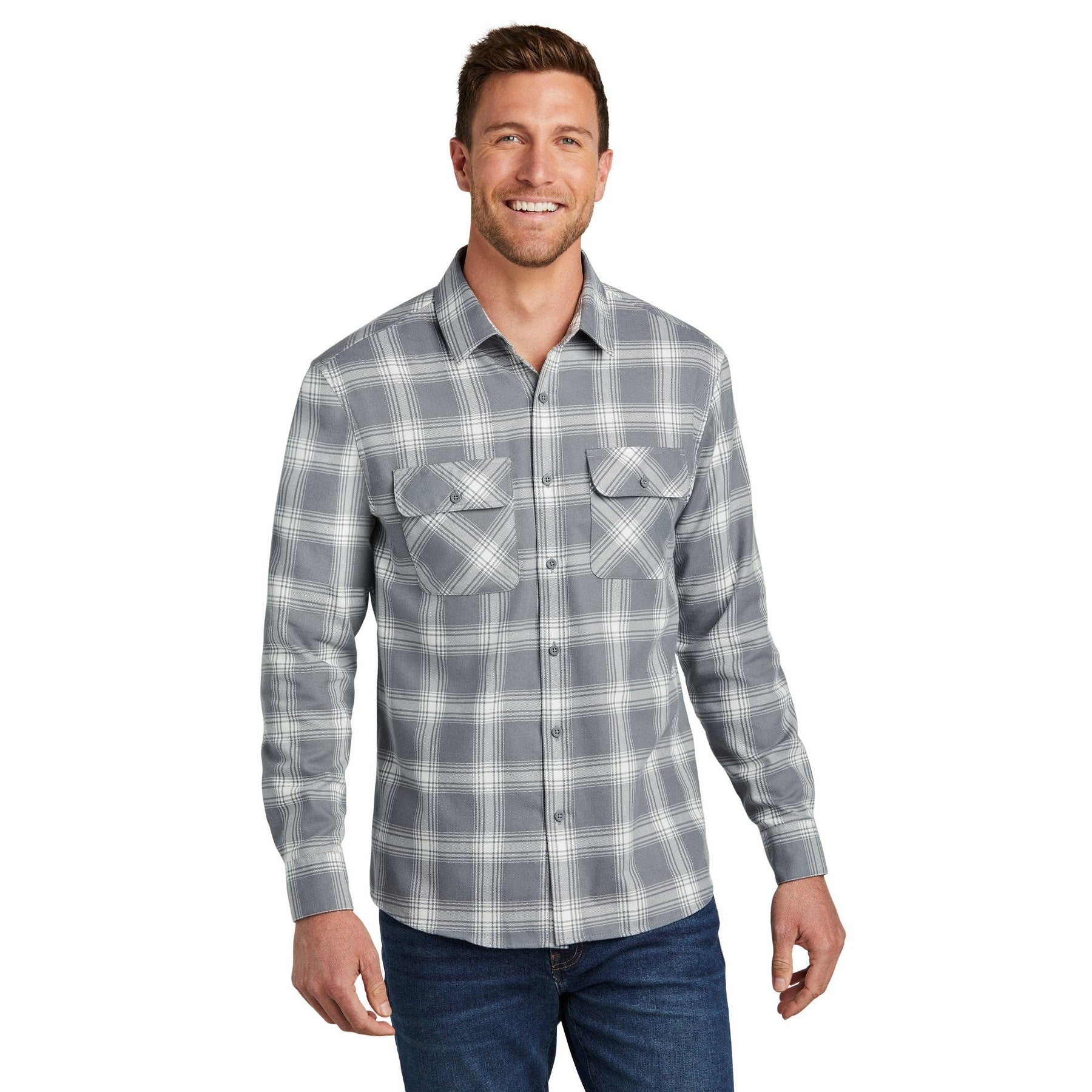 Port Authority-Port Authority® Plaid Flannel Shirt. W668-MedTech-5