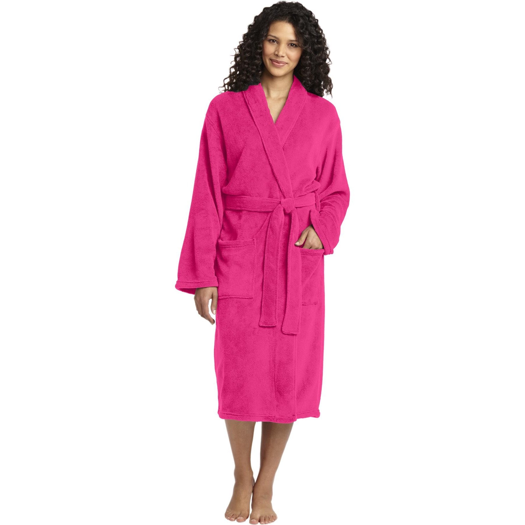 Port Authority-Port Authority® Plush Microfleece Shawl Collar Robe. R102-MedTech-3