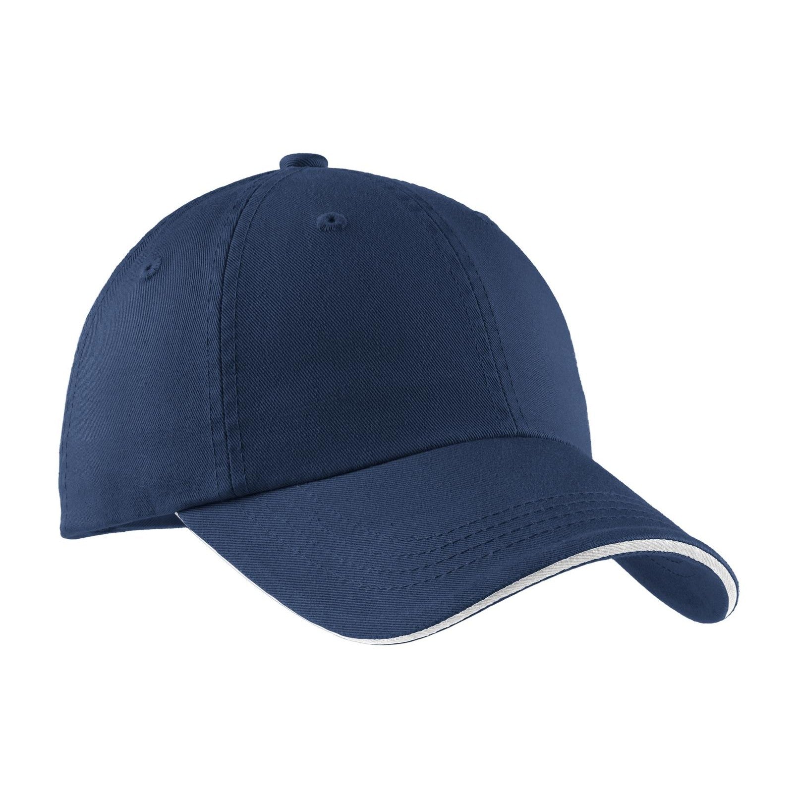 Port Authority-Port Authority® Sandwich Bill Cap with Striped Closure. C830-MedTech-6