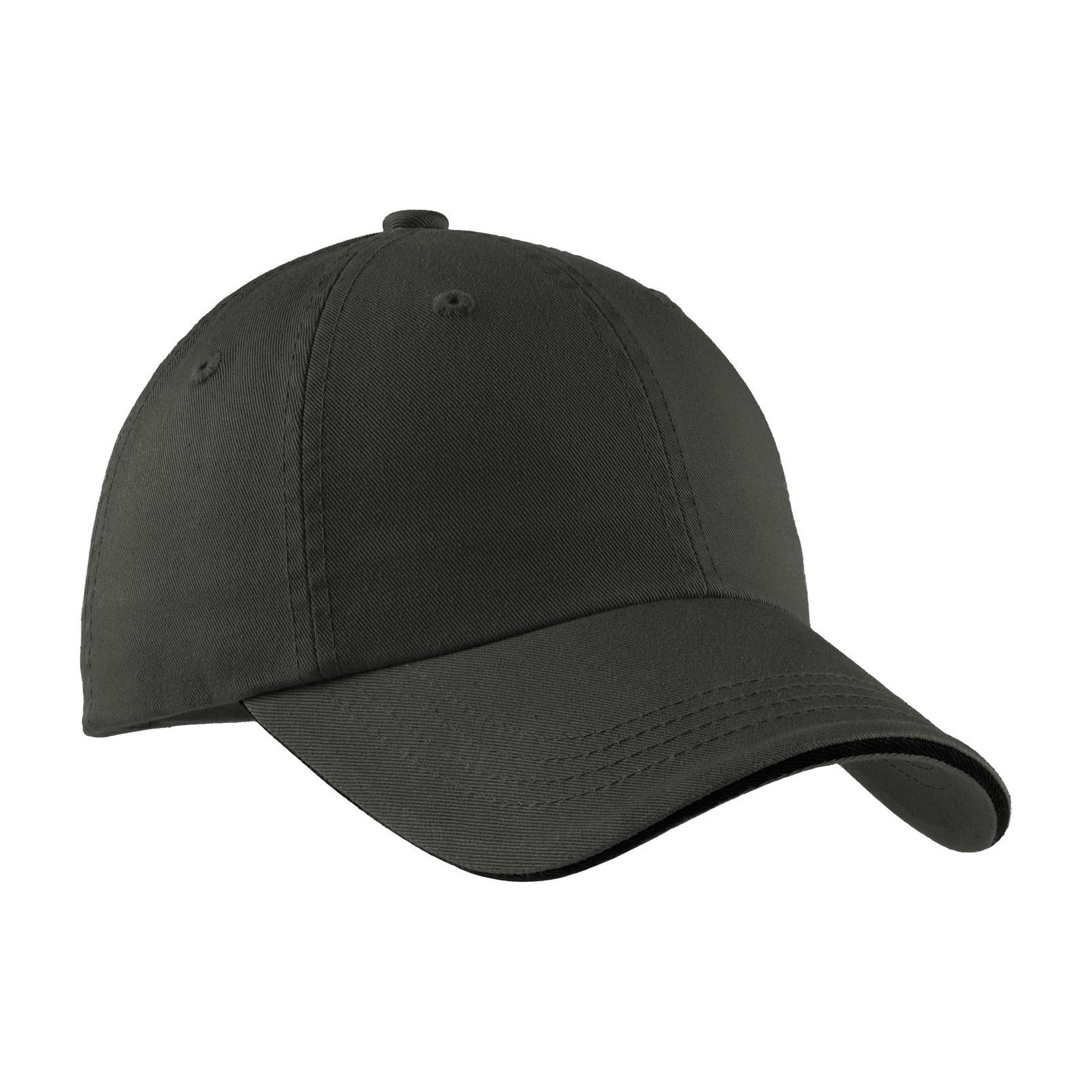Port Authority-Port Authority® Sandwich Bill Cap with Striped Closure. C830-MedTech-3