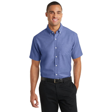 Port Authority-Port Authority® Short Sleeve SuperPro™ Oxford Shirt. S659-MedTech-2