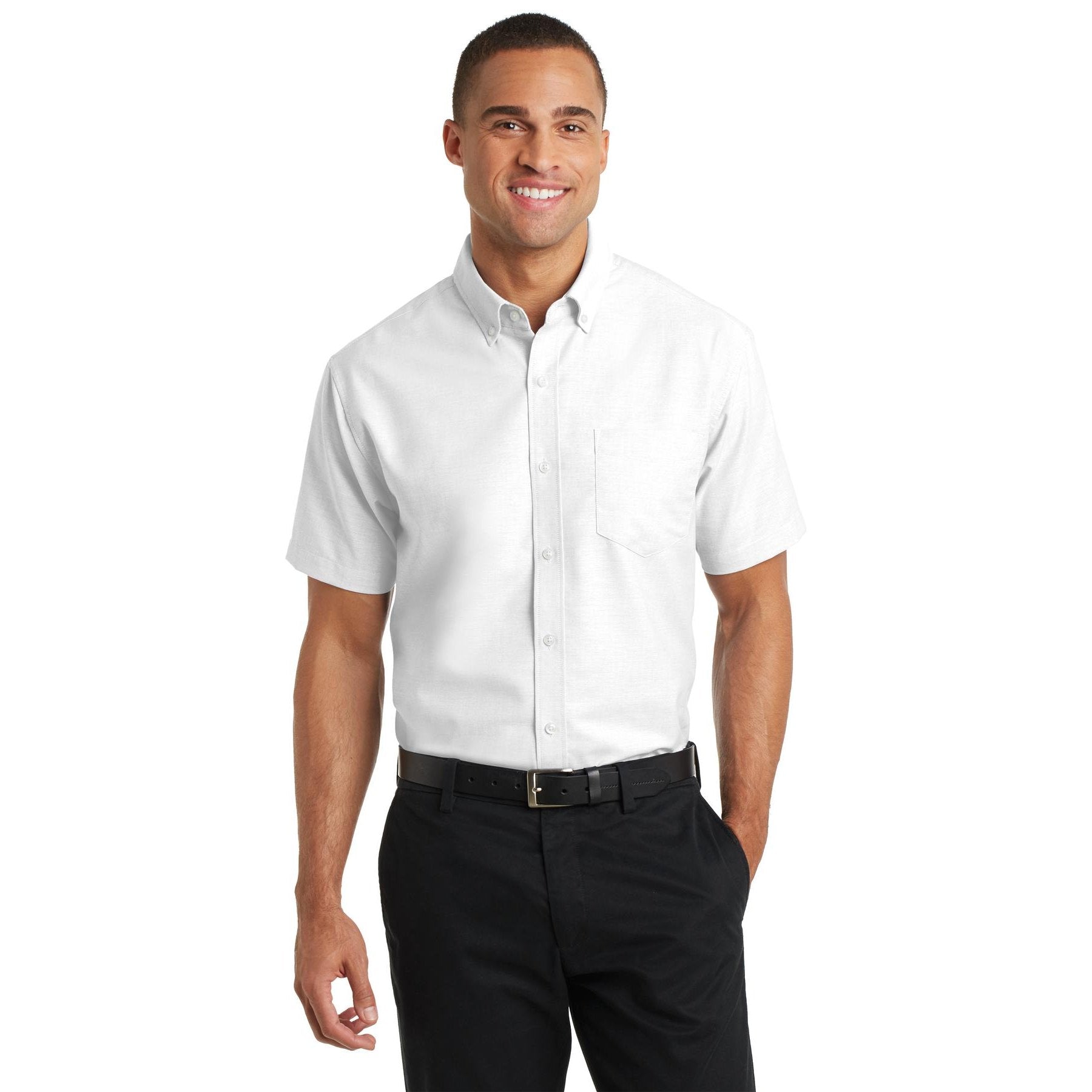 Port Authority-Port Authority® Short Sleeve SuperPro™ Oxford Shirt. S659-MedTech-4