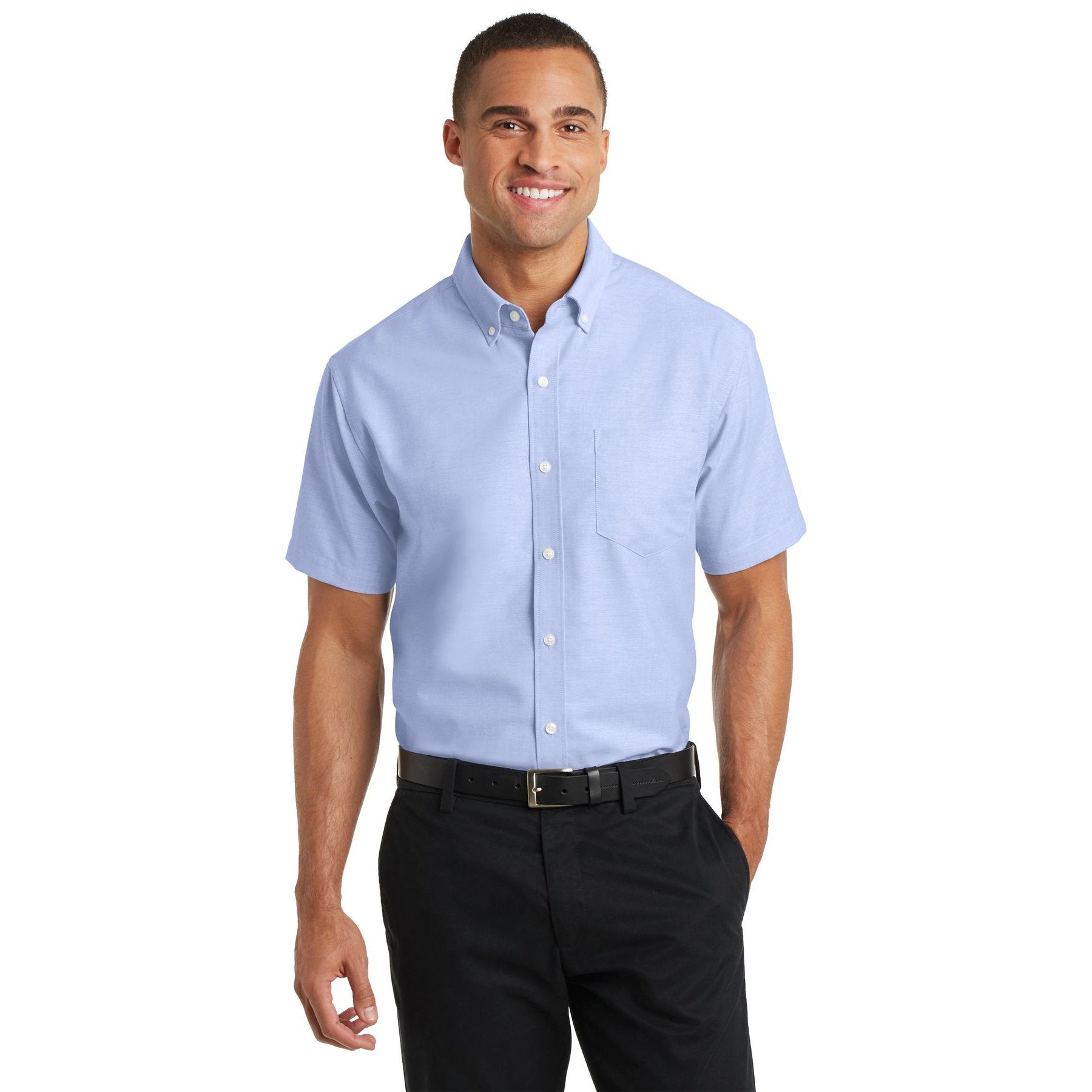 Port Authority-Port Authority® Short Sleeve SuperPro™ Oxford Shirt. S659-MedTech-3