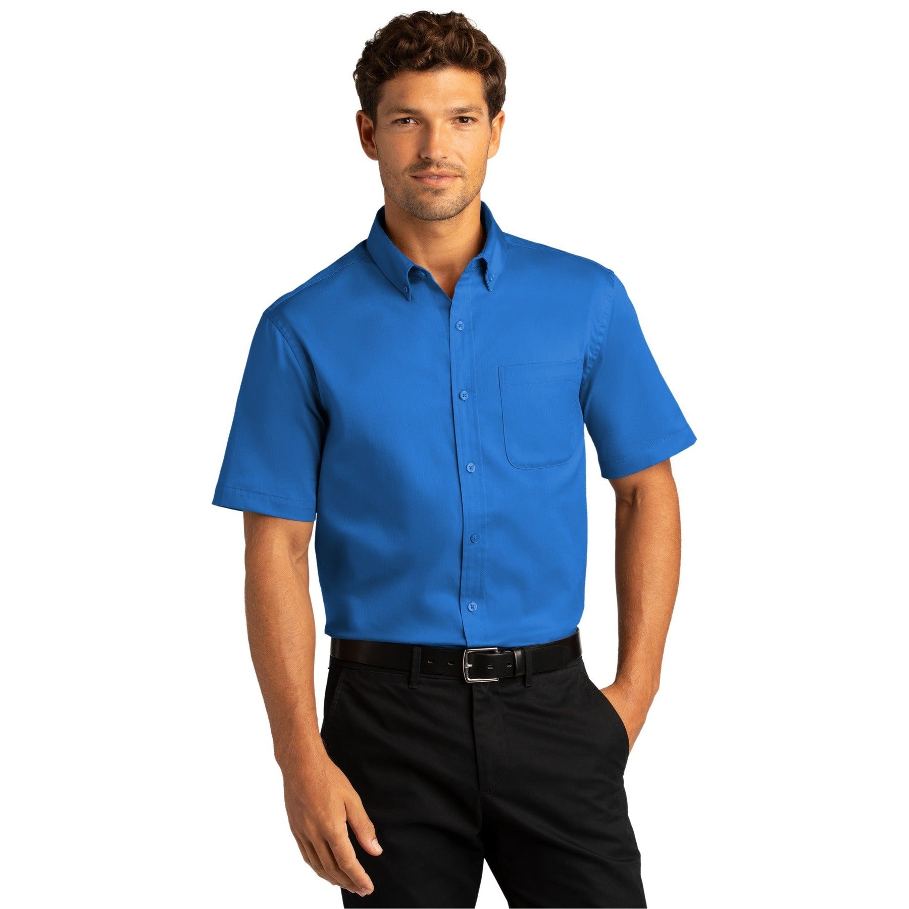 Port Authority-Port Authority® Short Sleeve SuperPro React™ Twill Shirt. W809-MedTech-11