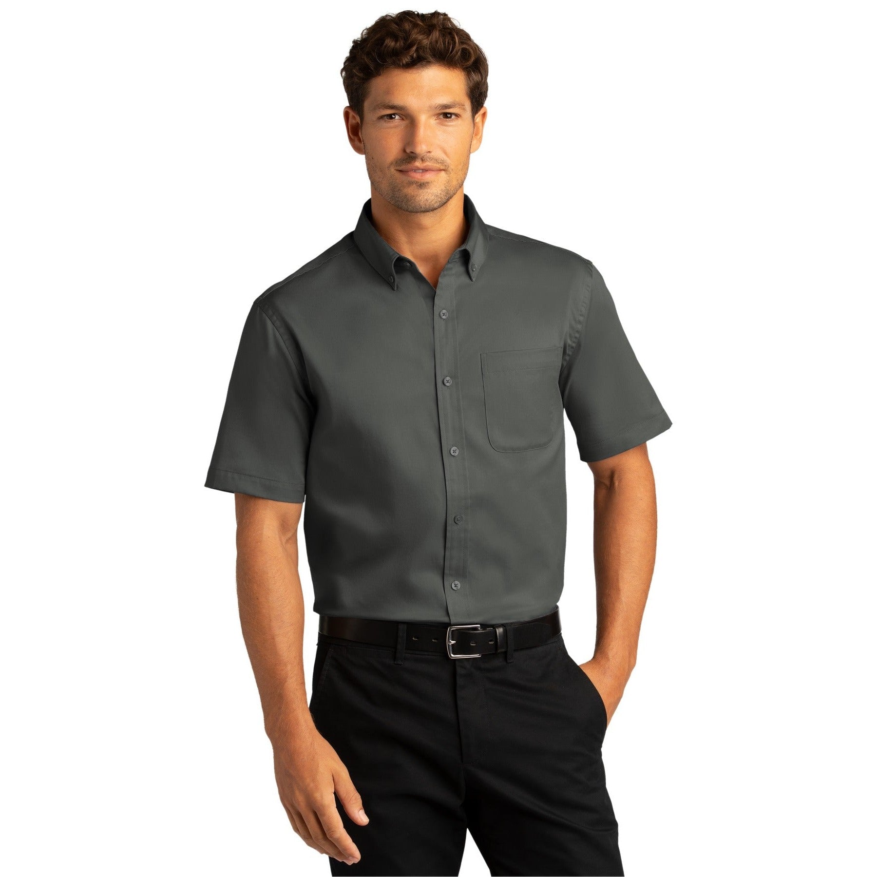 Port Authority-Port Authority® Short Sleeve SuperPro React™ Twill Shirt. W809-MedTech-10