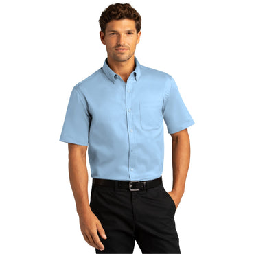 Port Authority-Port Authority® Short Sleeve SuperPro React™ Twill Shirt. W809-MedTech-2