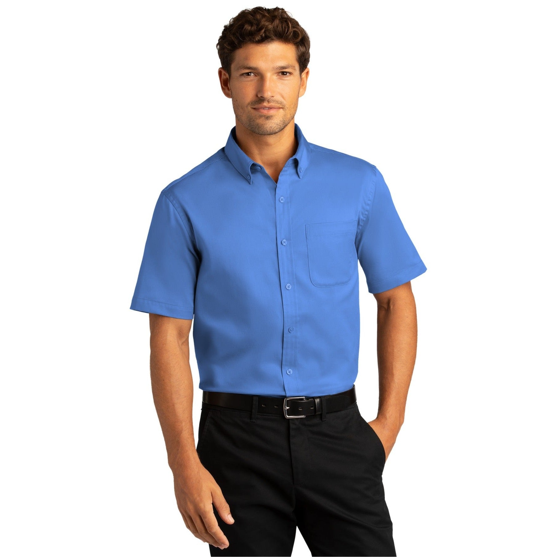 Port Authority-Port Authority® Short Sleeve SuperPro React™ Twill Shirt. W809-MedTech-14