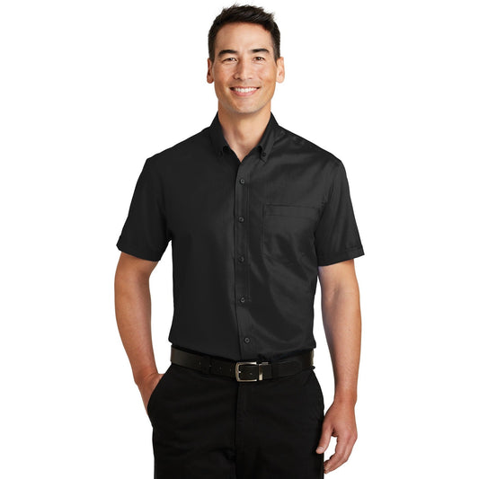 Port Authority-Port Authority® Short Sleeve SuperPro™ Twill Shirt. S664-MedTech-1