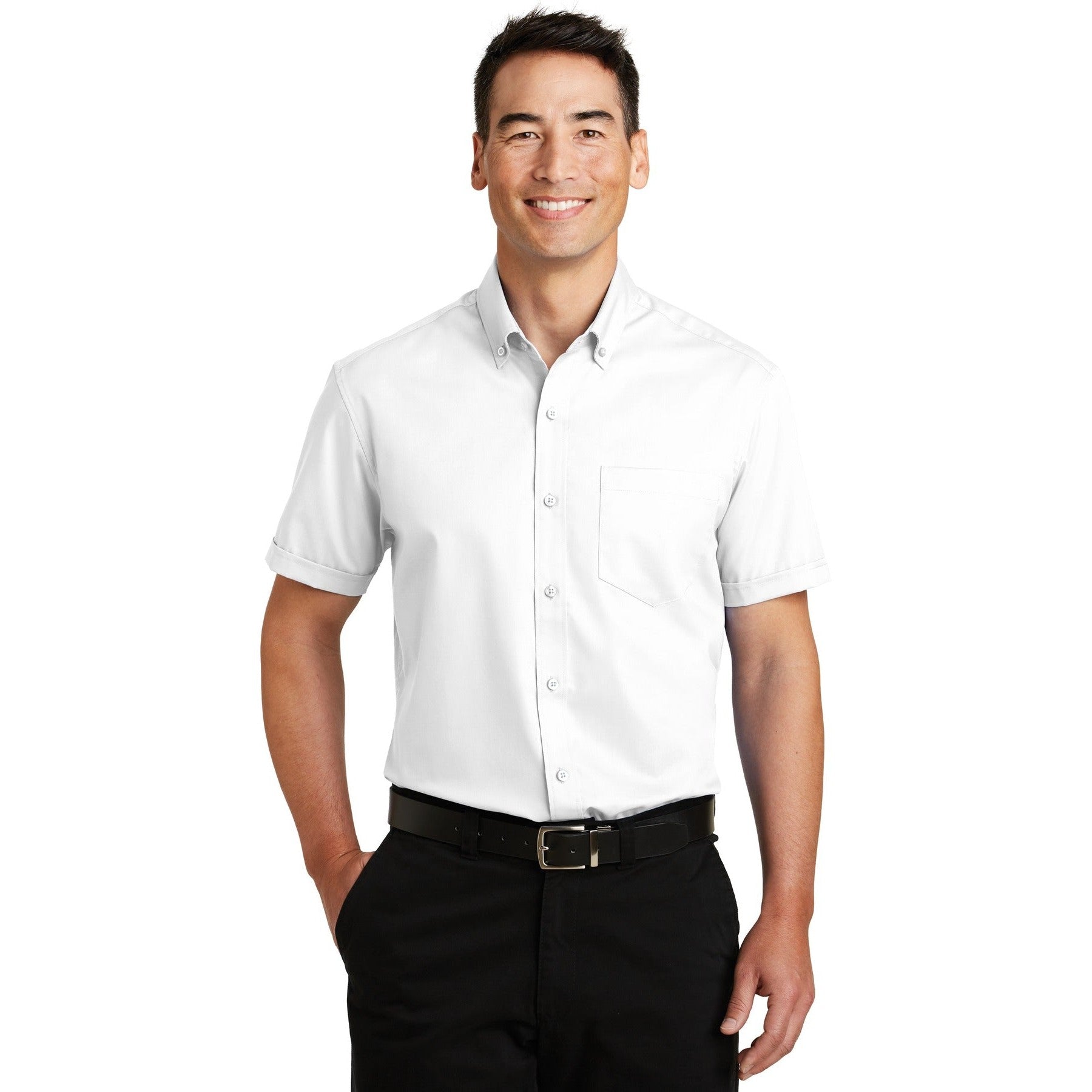 Port Authority-Port Authority® Short Sleeve SuperPro™ Twill Shirt. S664-MedTech-7