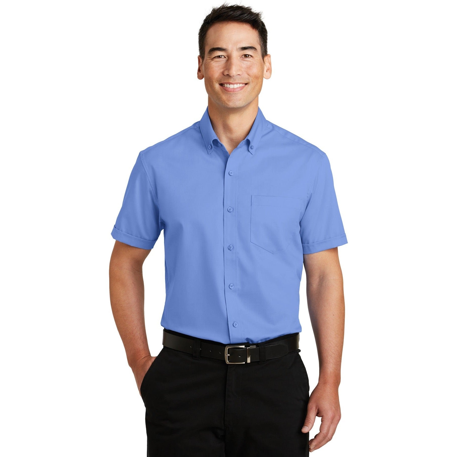 Port Authority-Port Authority® Short Sleeve SuperPro™ Twill Shirt. S664-MedTech-6