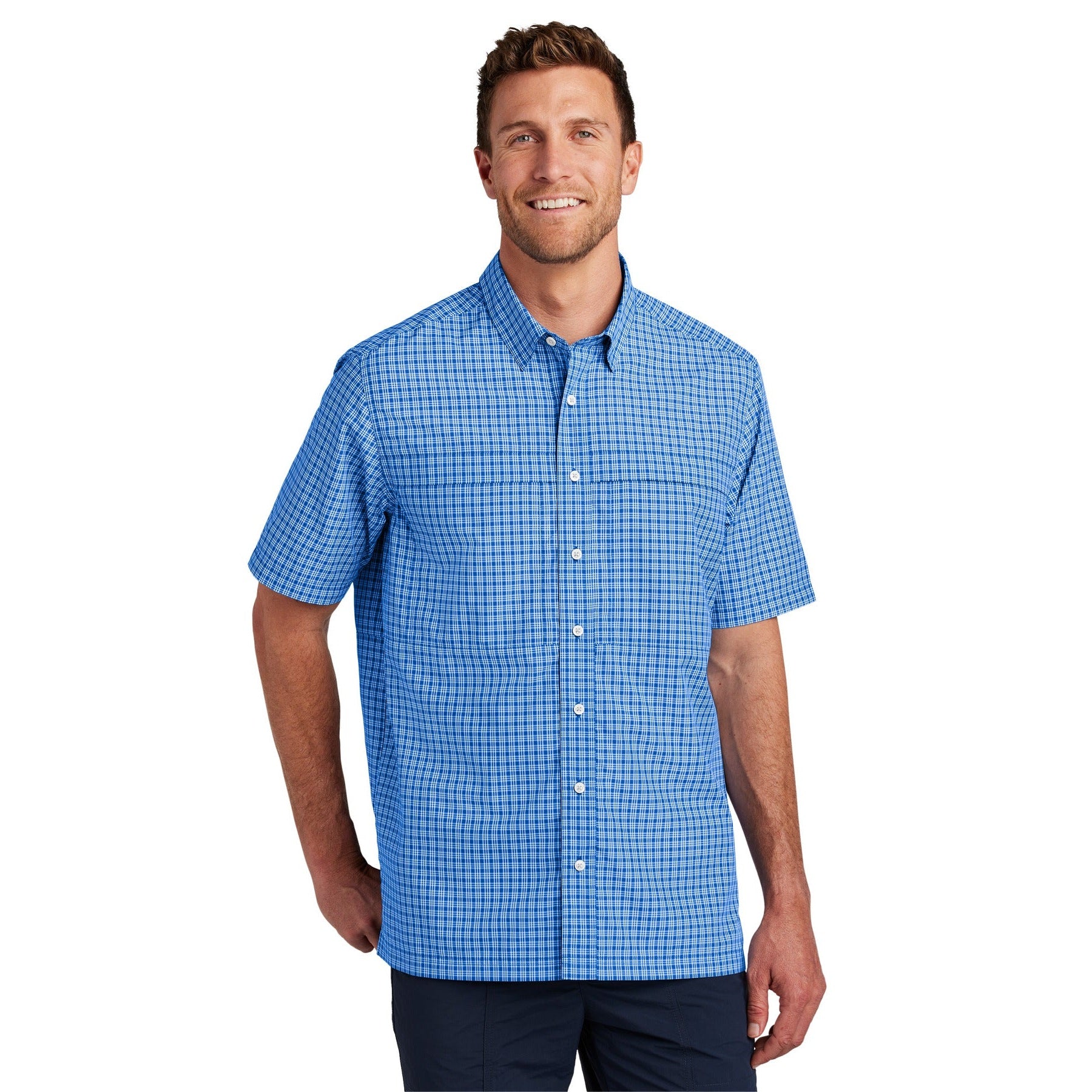 Port Authority-Port Authority® Short Sleeve UV Daybreak Shirt W961-MedTech-10
