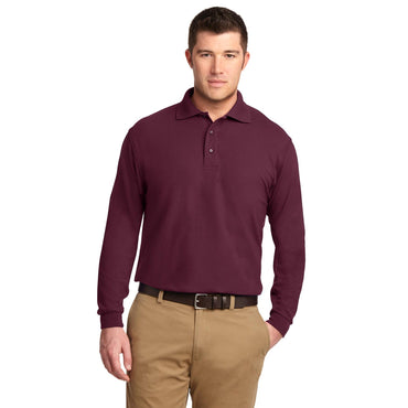 Port Authority-Port Authority® Silk Touch™ Long Sleeve Polo. K500LS-MedTech-2