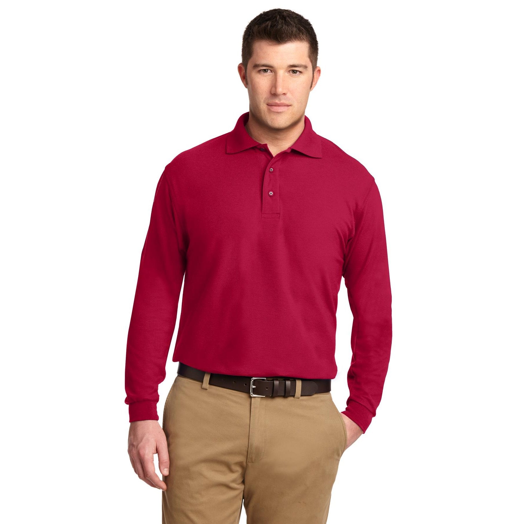 Port Authority-Port Authority® Silk Touch™ Long Sleeve Polo. K500LS-MedTech-6