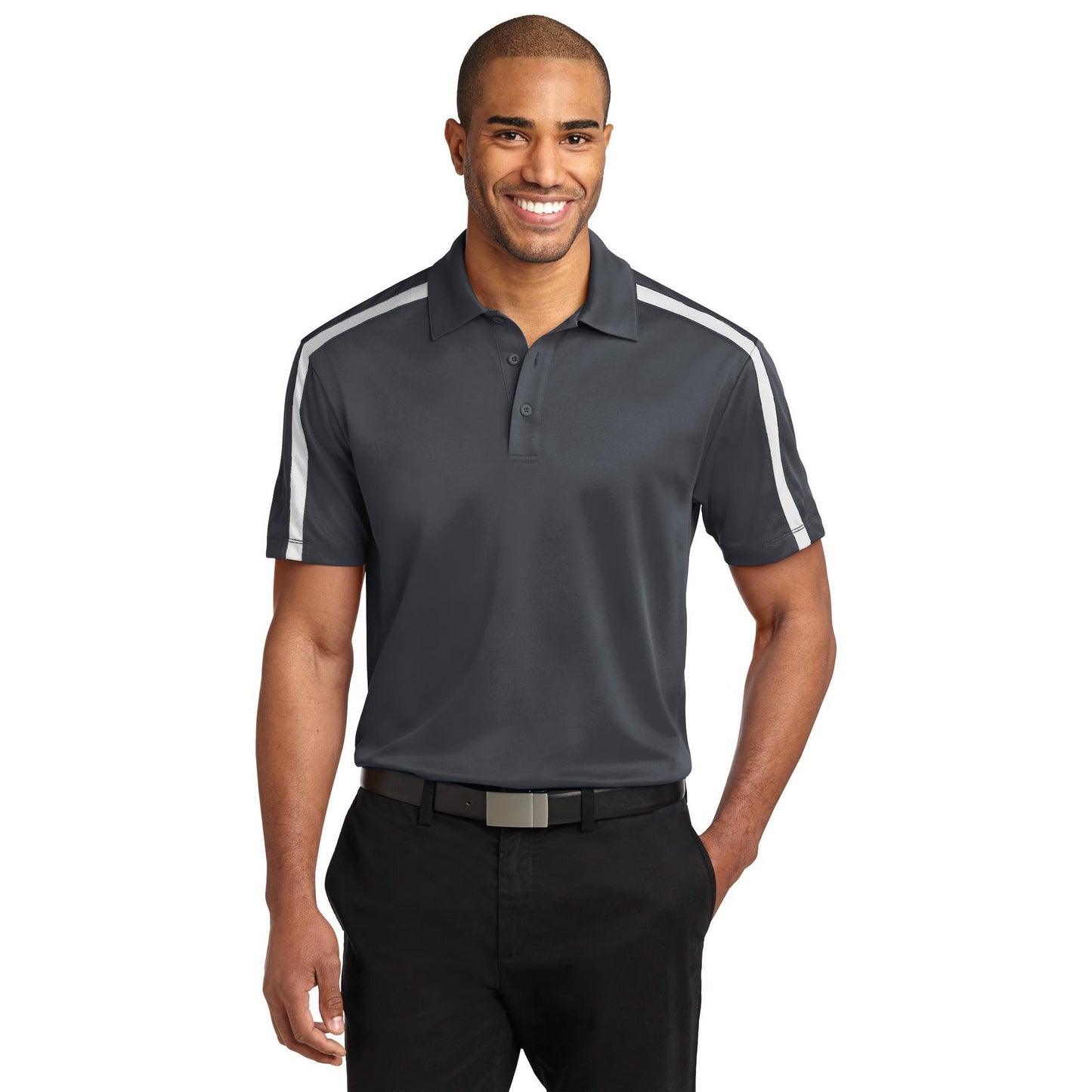 Port Authority-Port Authority® Silk Touch™ Performance Colorblock Stripe Polo. K547-MedTech-6