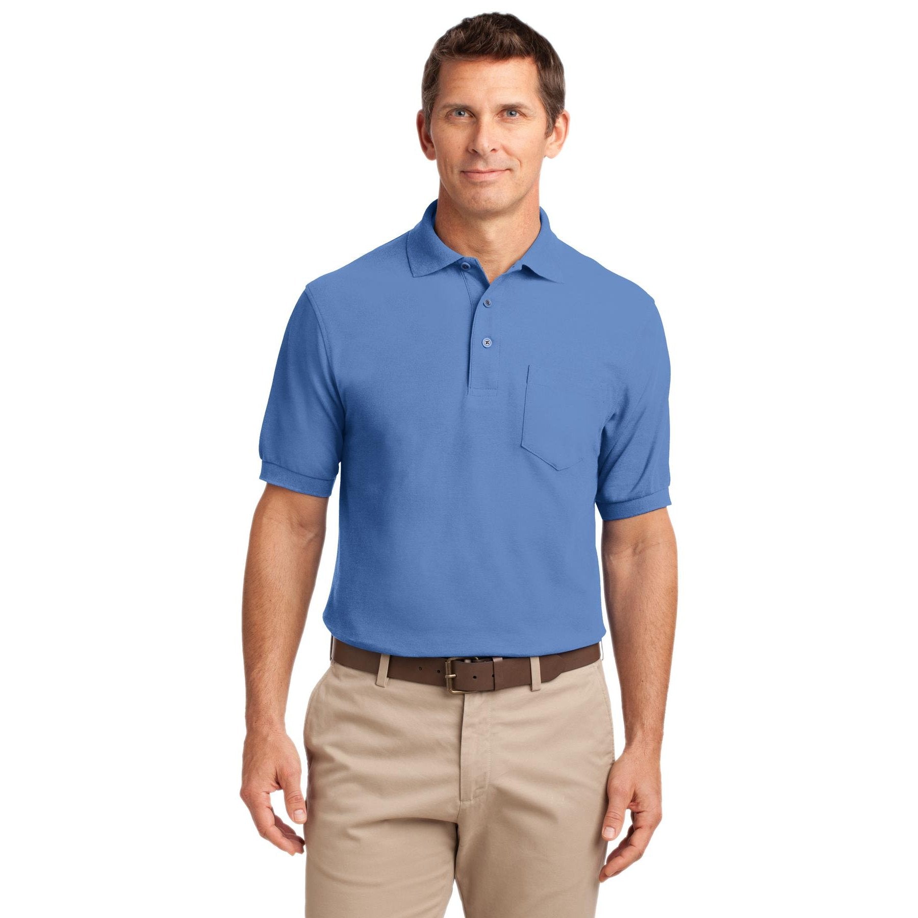 Port Authority-Port Authority® Silk Touch™ Polo with Pocket. K500P-MedTech-9