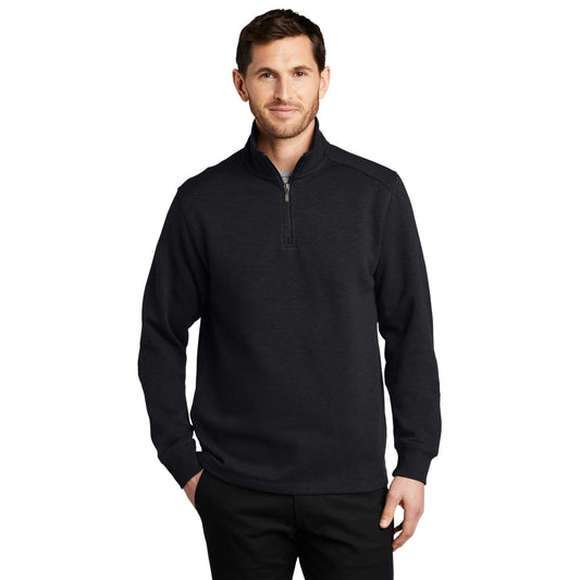 Port Authority-Port Authority® Slub Fleece 1/4-Zip Pullover. F295-MedTech-1