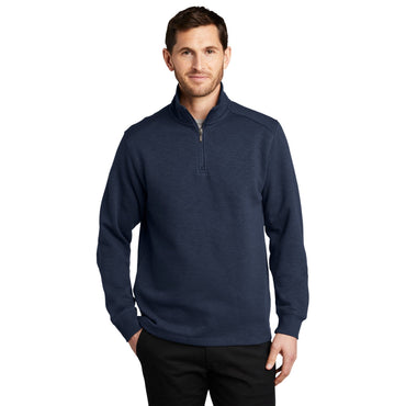 Port Authority-Port Authority® Slub Fleece 1/4-Zip Pullover. F295-MedTech-2