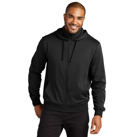 Port Authority-Port Authority® Smooth Fleece Hooded Jacket F814-MedTech-1