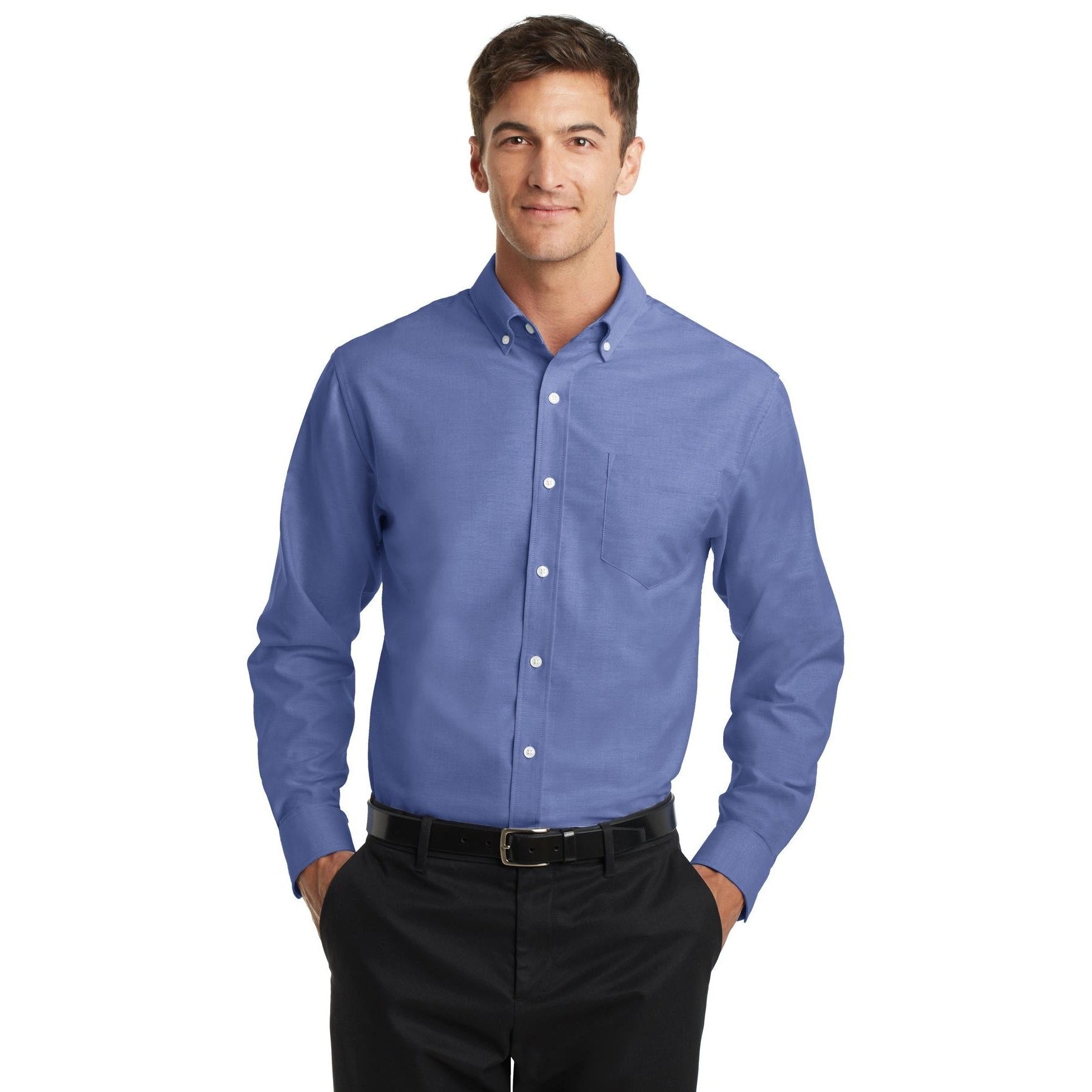 Port Authority-Port Authority® SuperPro™ Oxford Shirt. S658-MedTech-4