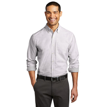 Port Authority-Port Authority ® SuperPro ™ Oxford Stripe Shirt. W657-MedTech-2