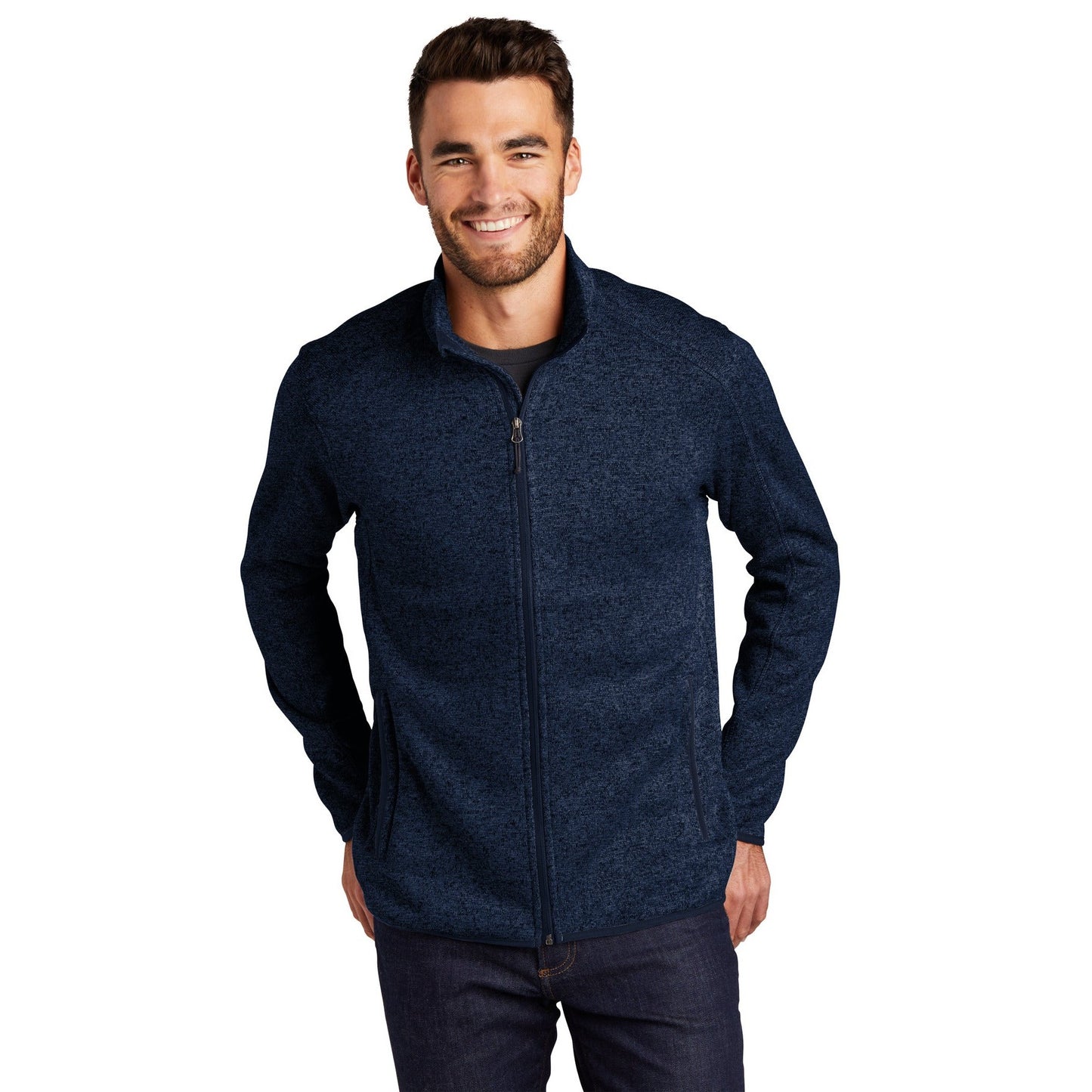 Port Authority-Port Authority® Sweater Fleece Jacket. F232-MedTech-4