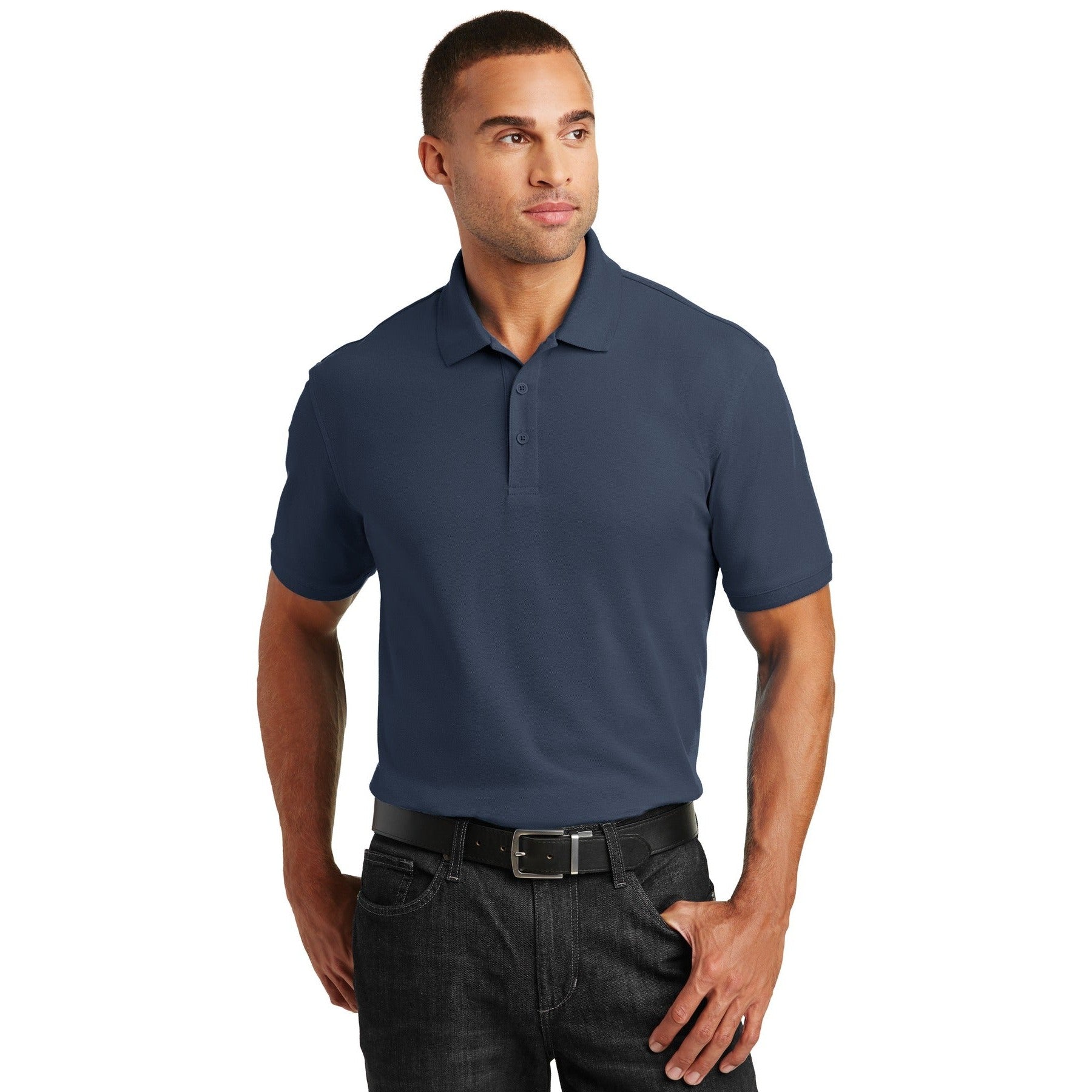 Port Authority-Port Authority® Tall Core Classic Pique Polo. TLK100-MedTech-3