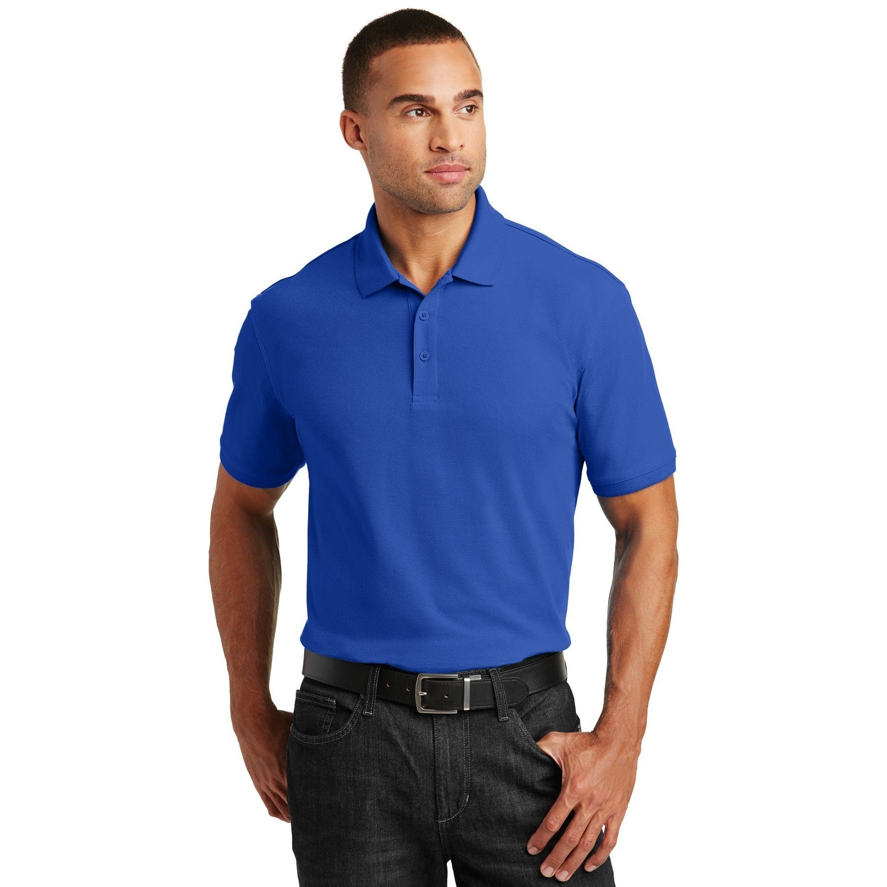 Port Authority-Port Authority® Tall Core Classic Pique Polo. TLK100-MedTech-4