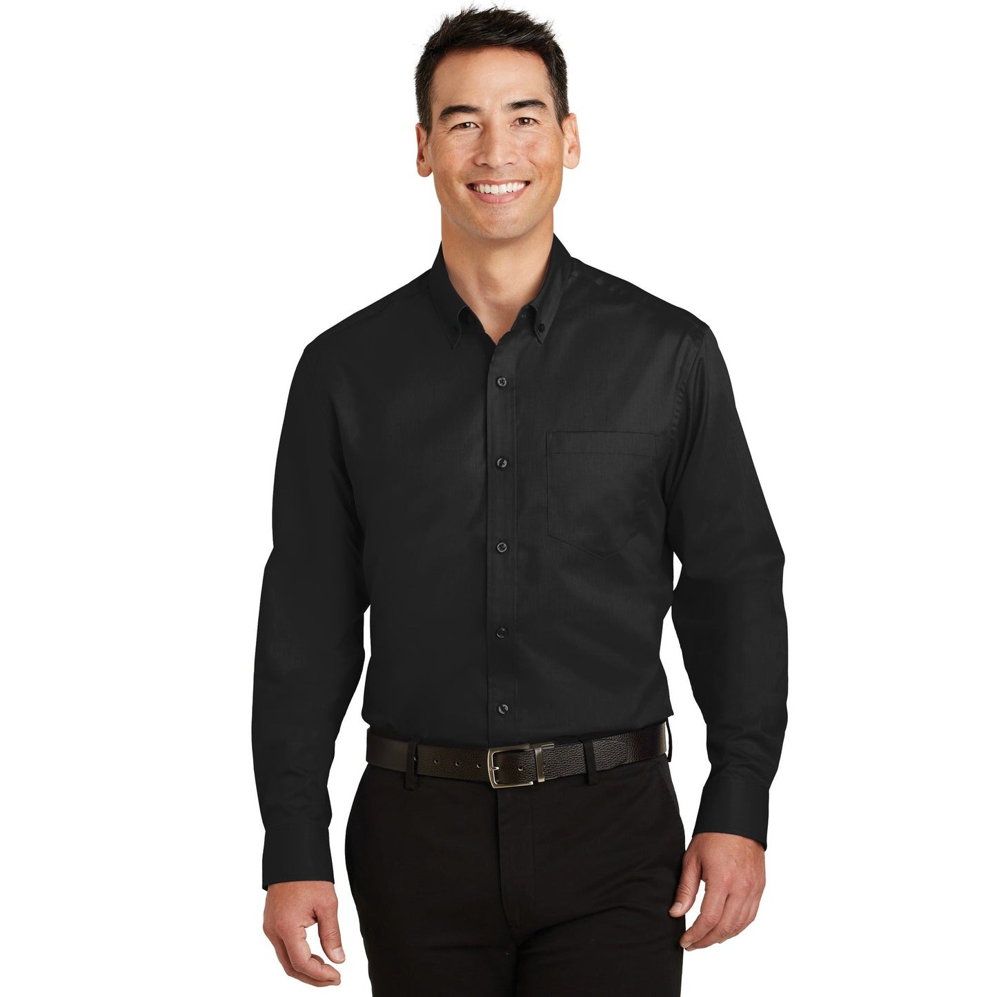 Port Authority-Port Authority® Tall SuperPro™ Twill Shirt. TS663-MedTech-1