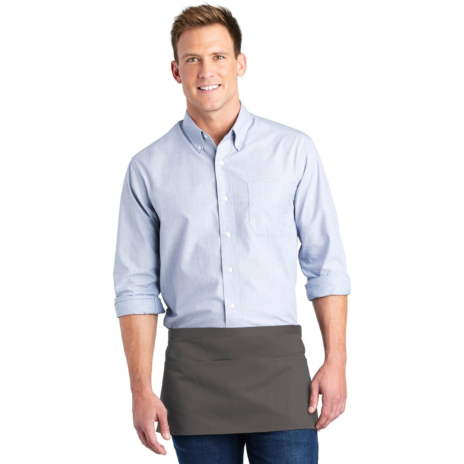 Port Authority-Port Authority ® Three-Pocket Waist Apron. A602-MedTech-2