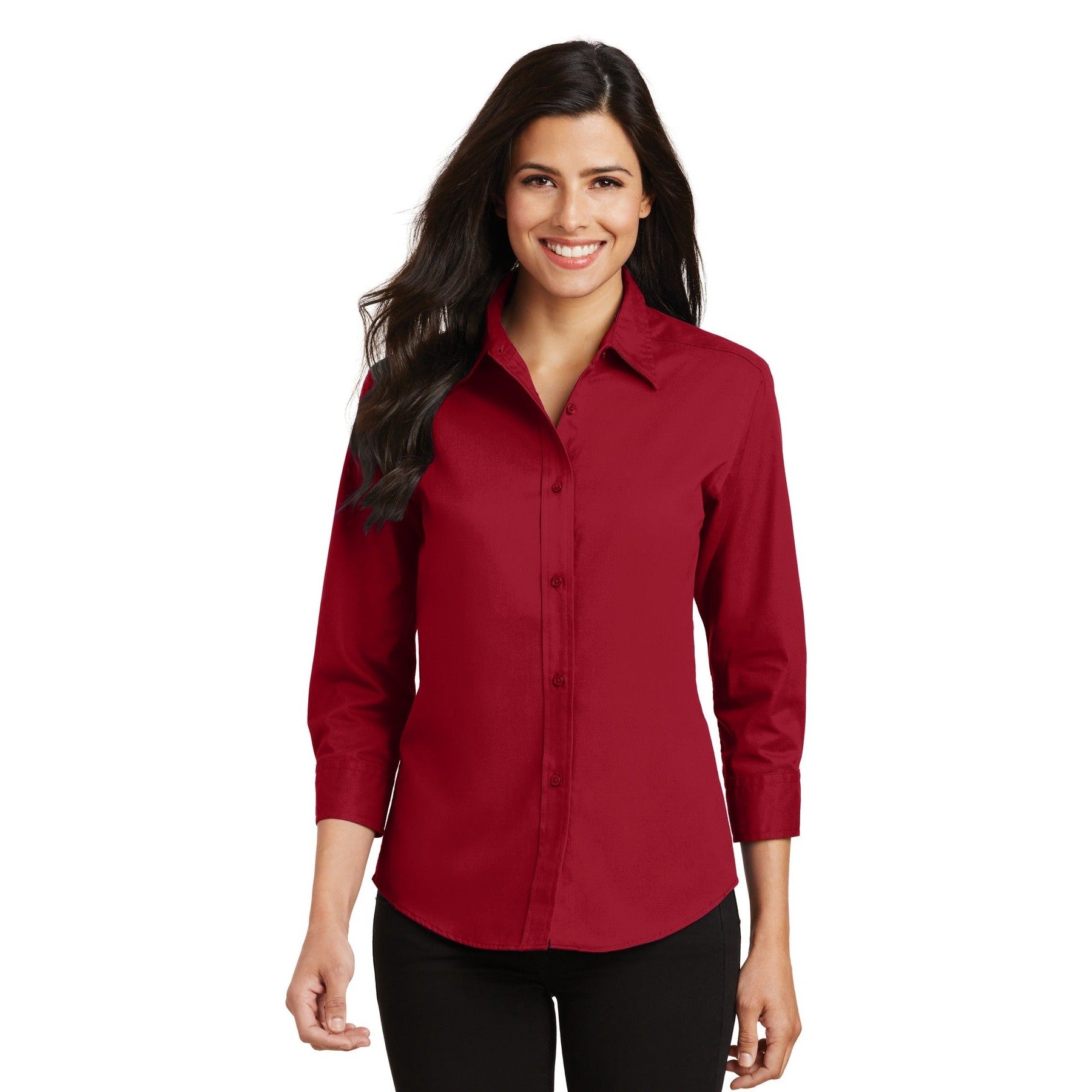 Port Authority-Port Authority® Women's 3/4-Sleeve Easy Care Shirt. L612-MedTech-6