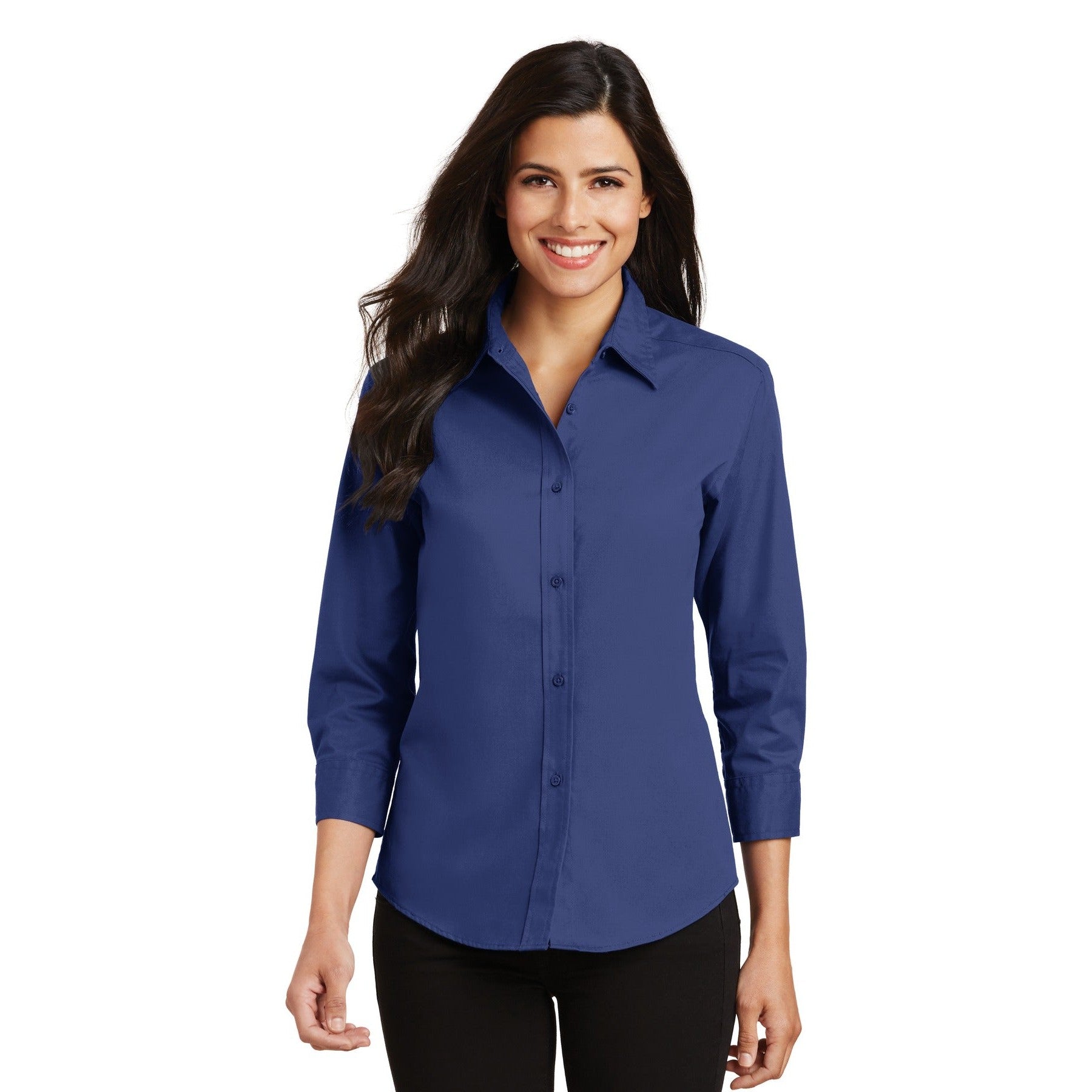 Port Authority-Port Authority® Women's 3/4-Sleeve Easy Care Shirt. L612-MedTech-4