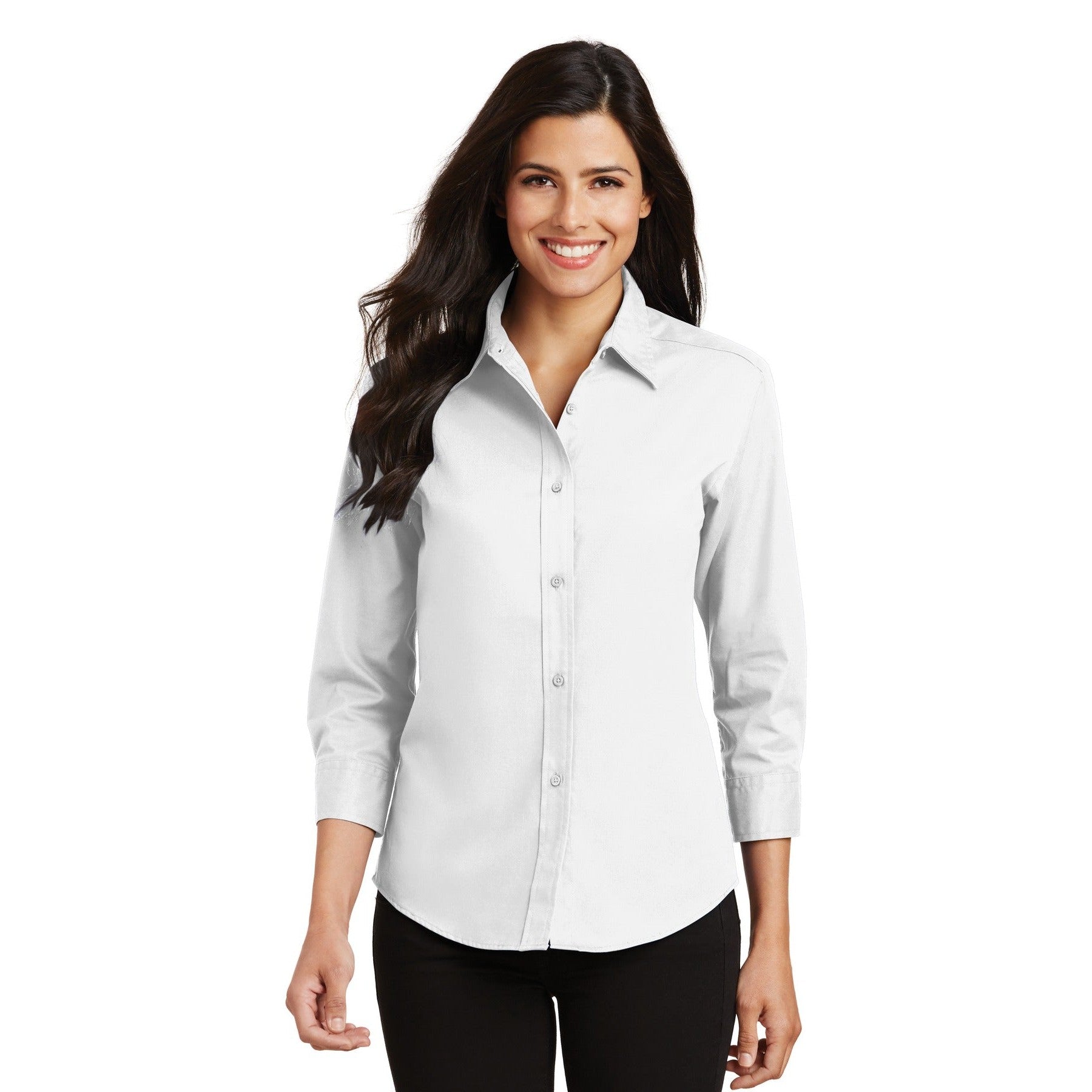 Port Authority-Port Authority® Women's 3/4-Sleeve Easy Care Shirt. L612-MedTech-8