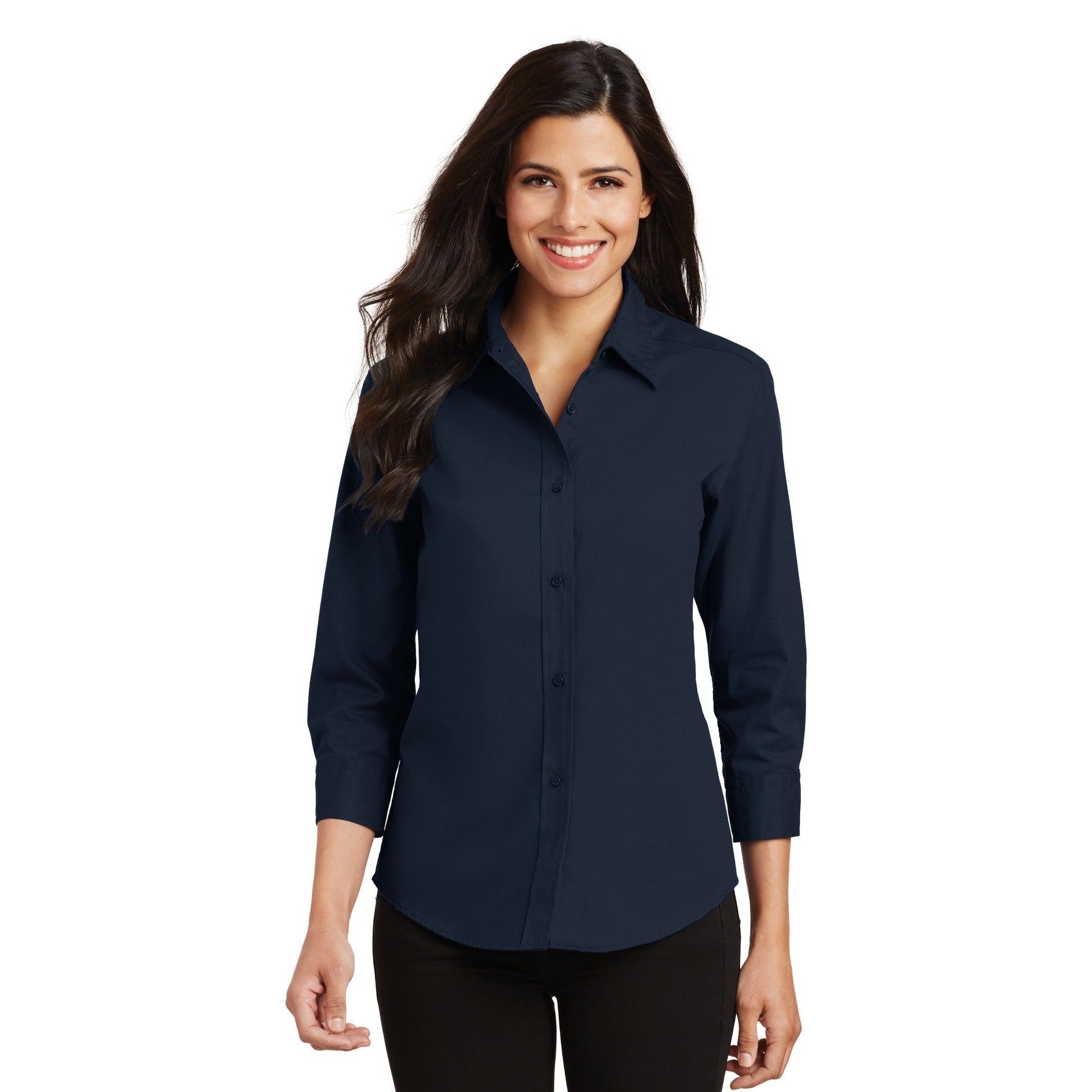 Port Authority-Port Authority® Women's 3/4-Sleeve Easy Care Shirt. L612-MedTech-5