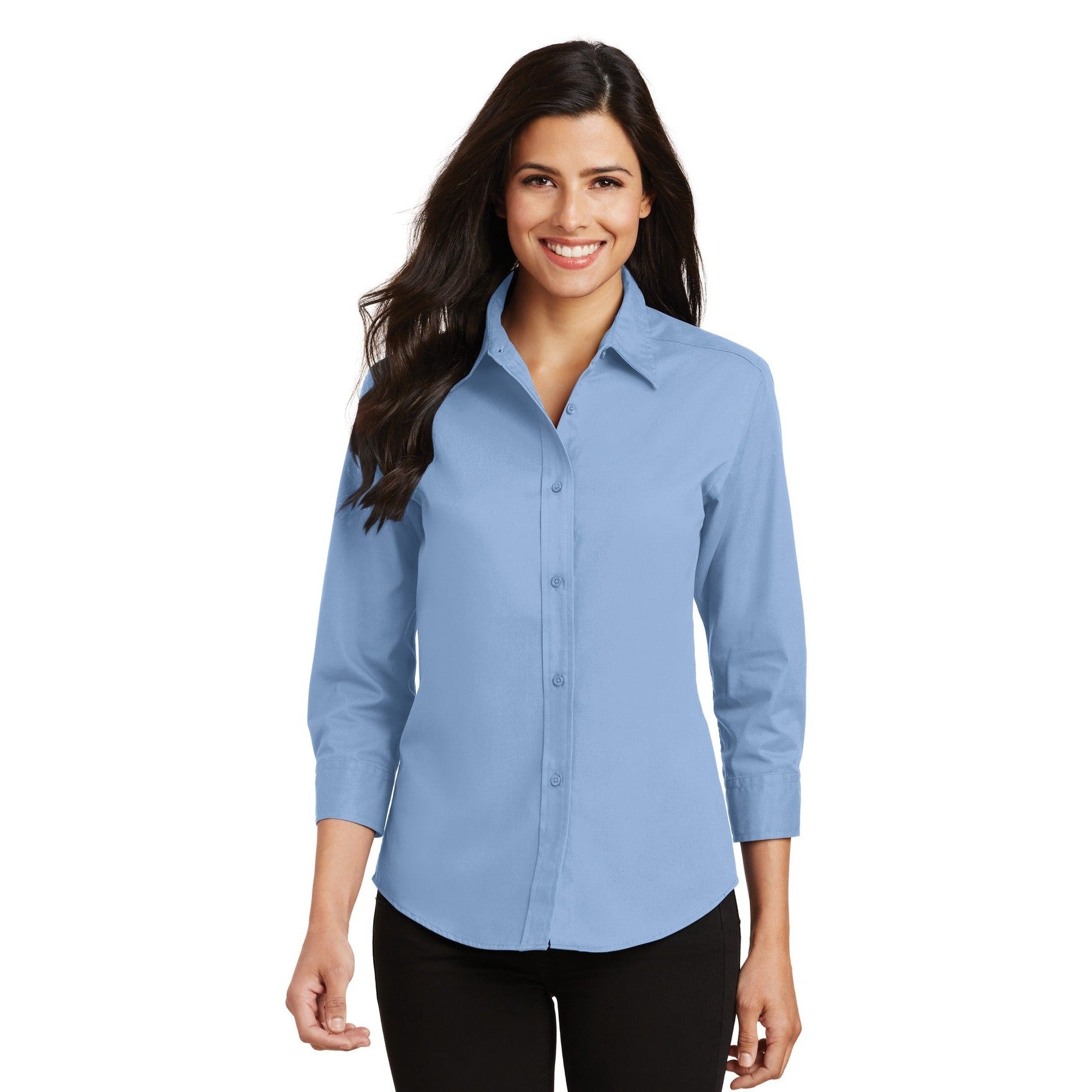 Port Authority-Port Authority® Women's 3/4-Sleeve Easy Care Shirt. L612-MedTech-3