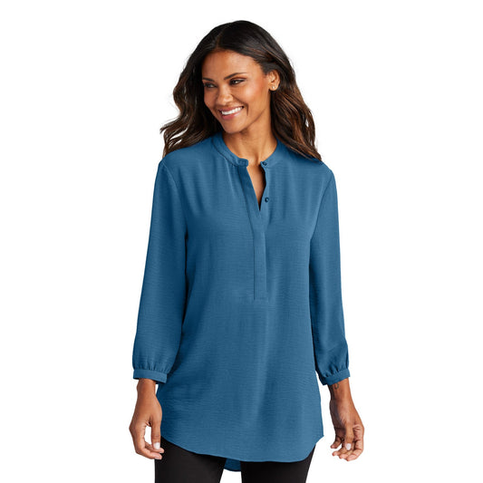 Port Authority-Port Authority® Women's 3/4-Sleeve Textured Crepe Tunic LW713-MedTech-1