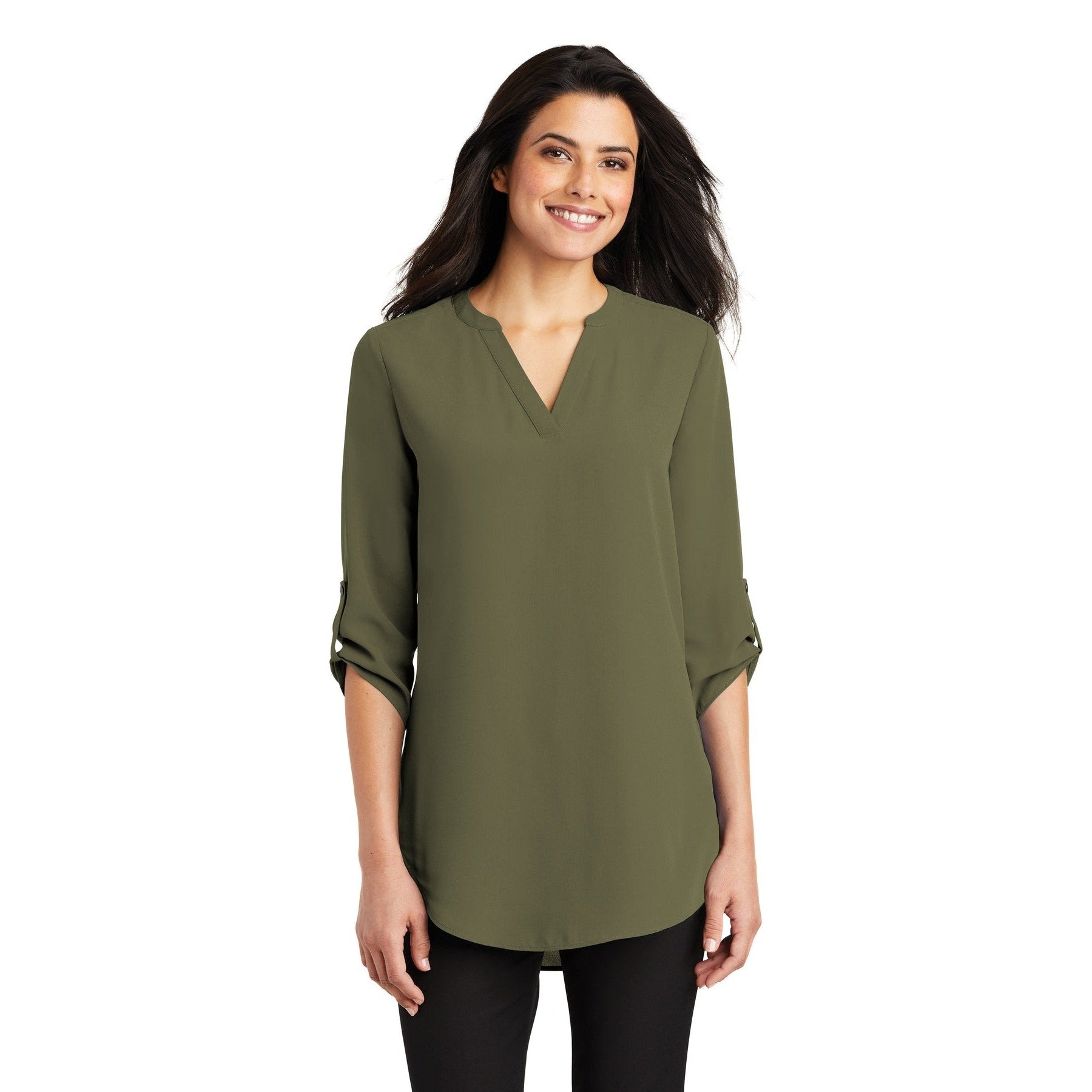 Port Authority-Port Authority® Women's 3/4-Sleeve Tunic Blouse. LW701-MedTech-2