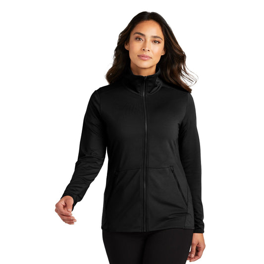 Port Authority-Port Authority® Women's Accord Stretch Fleece Full-Zip LK595-MedTech-1