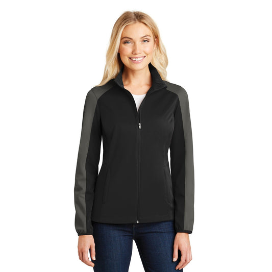 Port Authority-Port Authority® Women's Active Colorblock Soft Shell Jacket. L718-MedTech-1