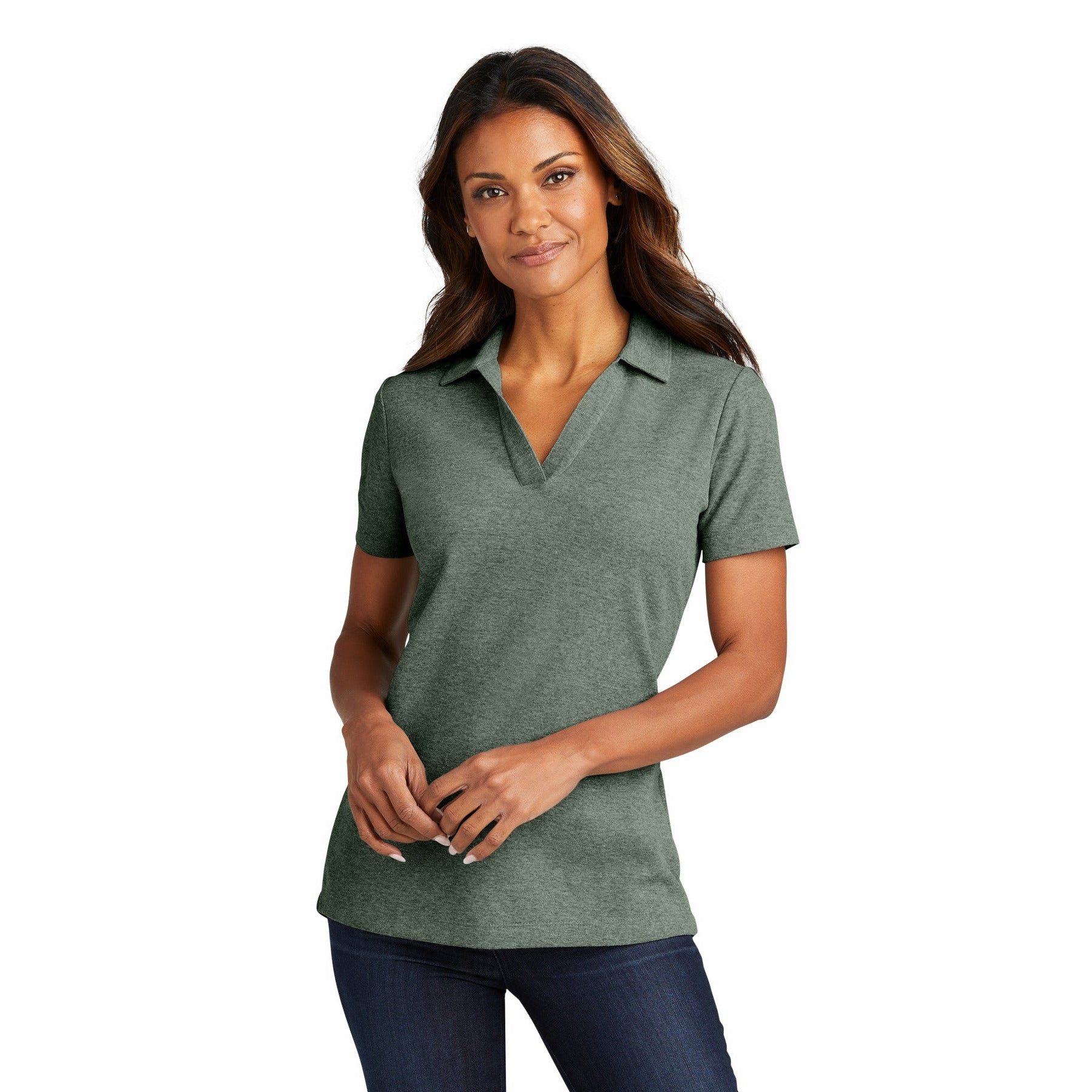 Port Authority-Port Authority® Women's C-FREE® Cotton Blend Pique Polo LK867-MedTech-3