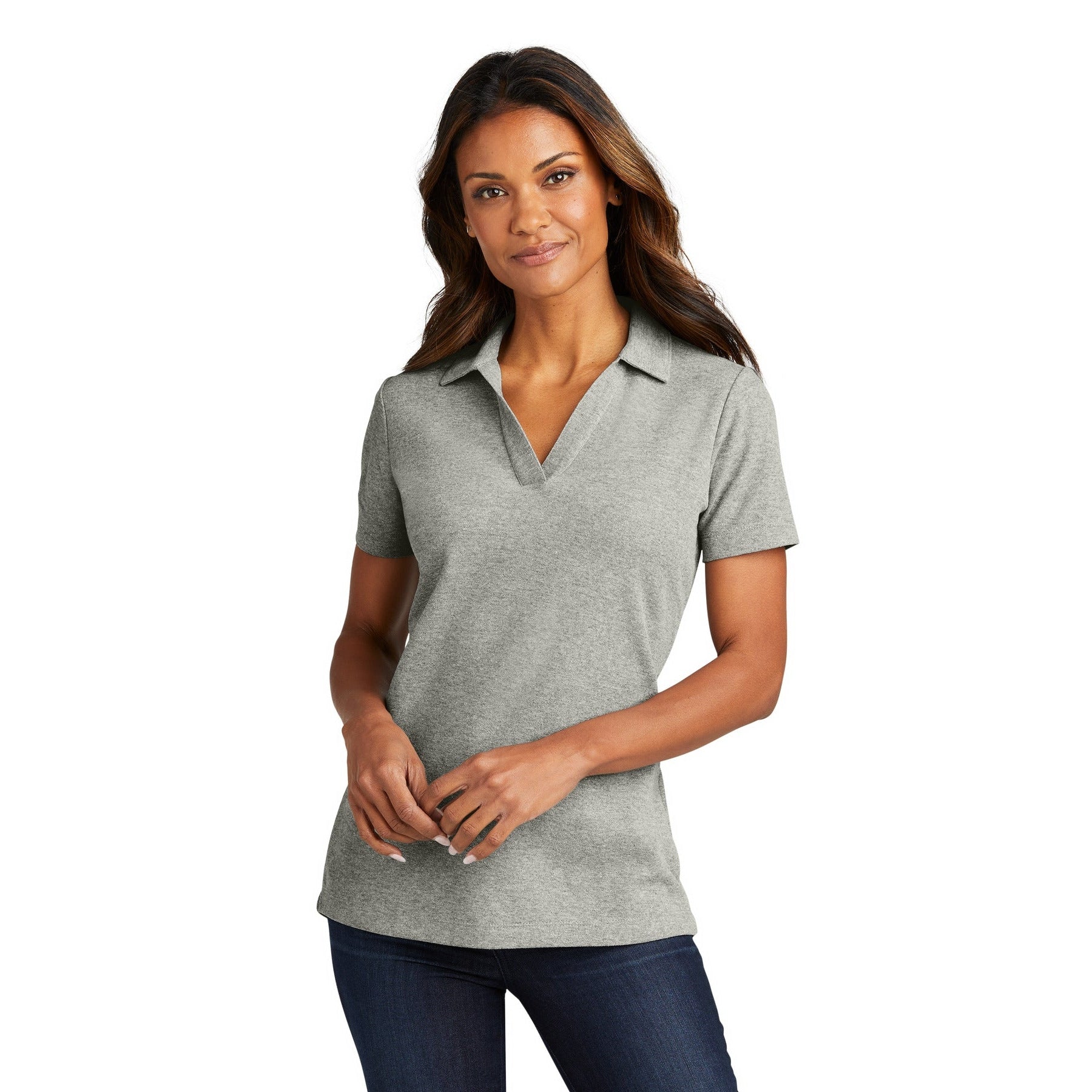 Port Authority-Port Authority® Women's C-FREE® Cotton Blend Pique Polo LK867-MedTech-4