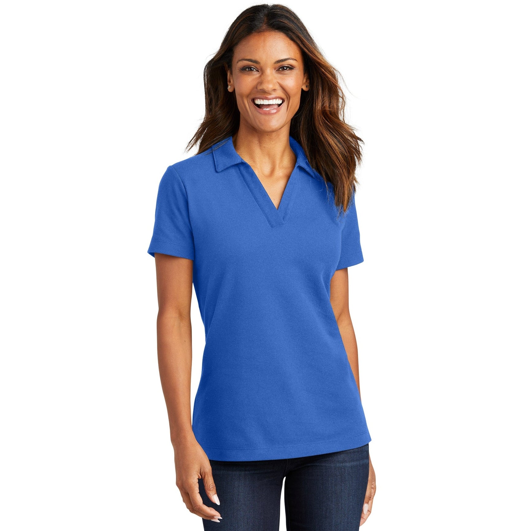 Port Authority-Port Authority® Women's C-FREE® Cotton Blend Pique Polo LK867-MedTech-7