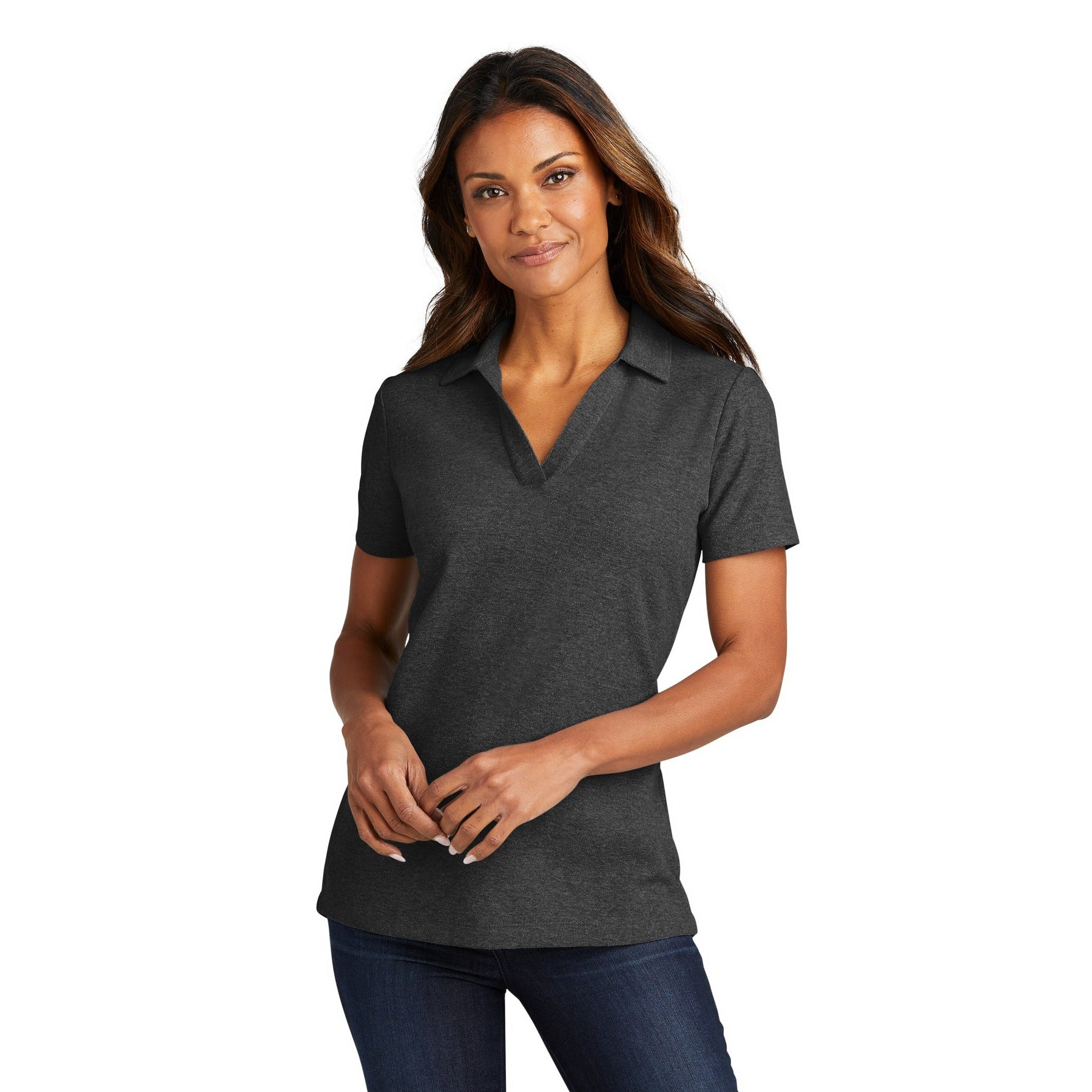 Port Authority-Port Authority® Women's C-FREE® Cotton Blend Pique Polo LK867-MedTech-2