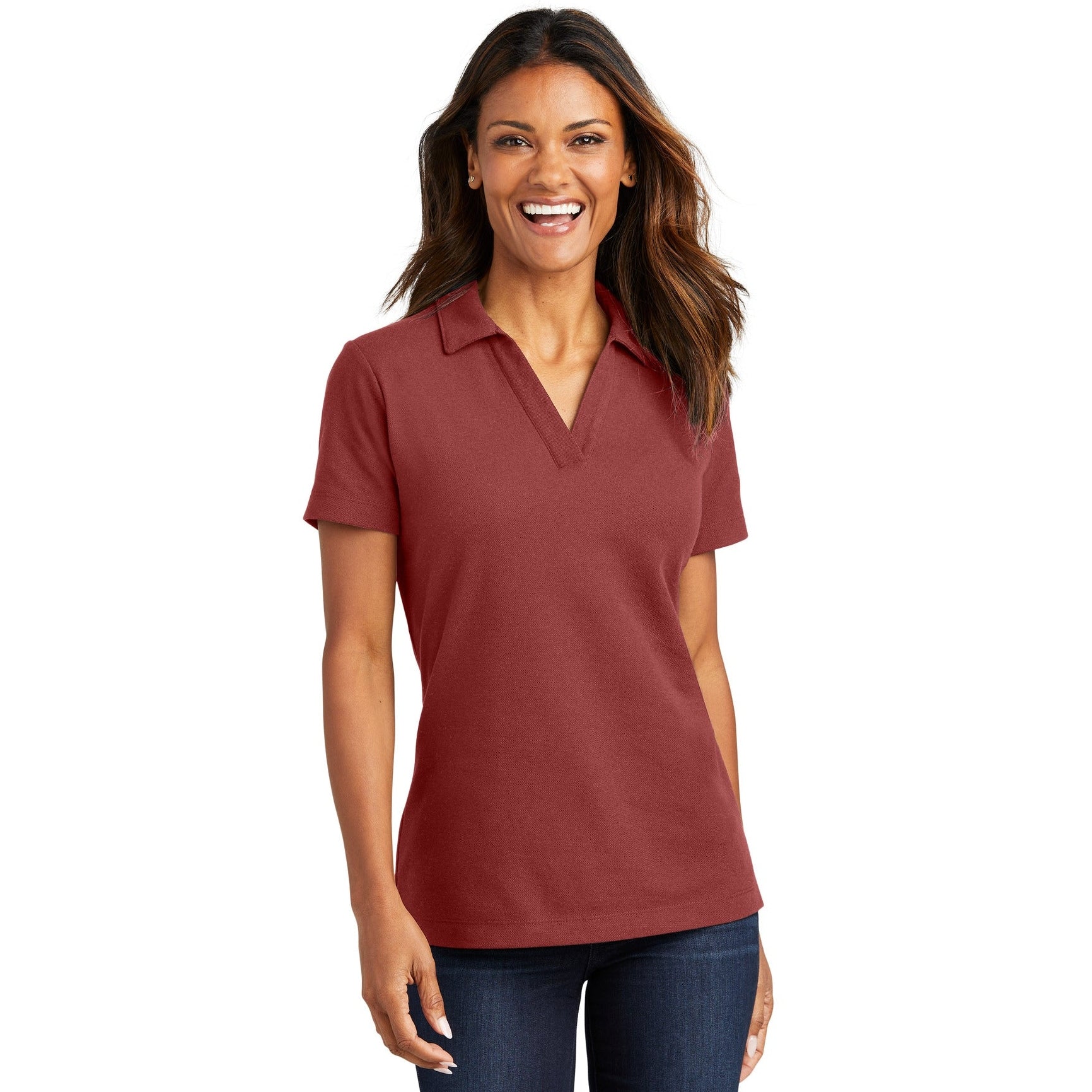 Port Authority-Port Authority® Women's C-FREE® Cotton Blend Pique Polo LK867-MedTech-5
