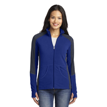 Port Authority-Port Authority® Women's Colorblock Microfleece Jacket. L230-MedTech-2