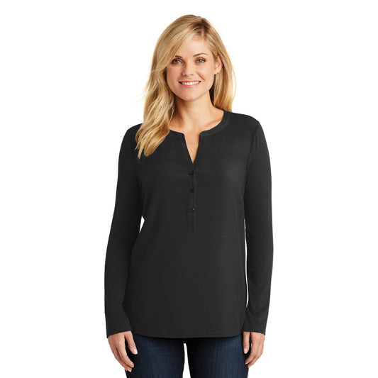 Port Authority-Port Authority® Women's Concept Henley Tunic. LK5432-MedTech-1