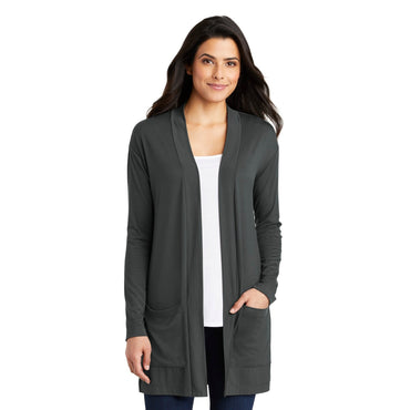 Port Authority-Port Authority ® Women's Concept Long Pocket Cardigan . LK5434-MedTech-2