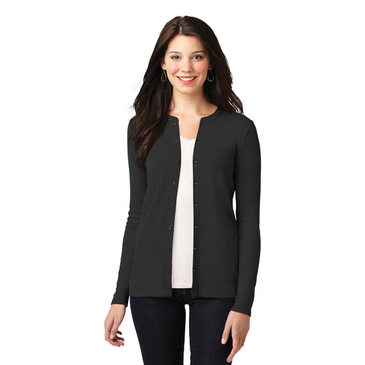 Port Authority-Port Authority® Women's Concept Stretch Button-Front Cardigan. LM1008-MedTech-1